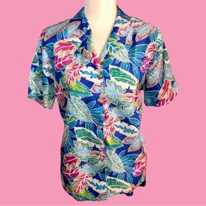 Vintage Tropical Light Button Down Shirt